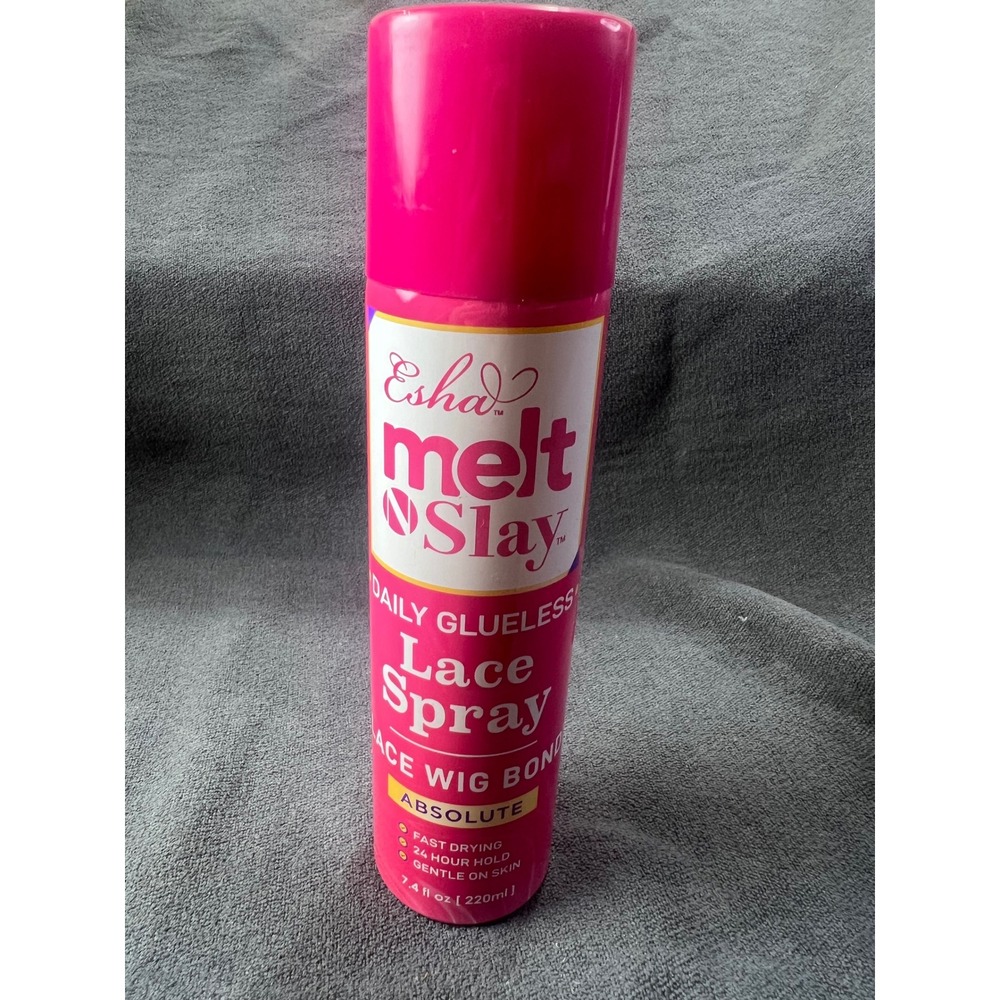 Esha Melt N Slay Daily Glueless Lace Spray Absolute 7.4oz Lace Wig Bond Pink